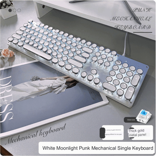 0f1e3c98c9c6ec7739d59d4ca0a952ce50626692-1 Type Mechanical Retro Press Keyboard