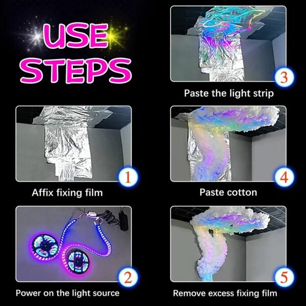 7b25bb754728e13dbe0b2a06ae84c42b4d3d4bcb Thunder Glow 3D Lightning DIY Atmosphere Light Kit